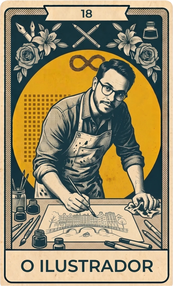 Carta de tarô O Ilustrador